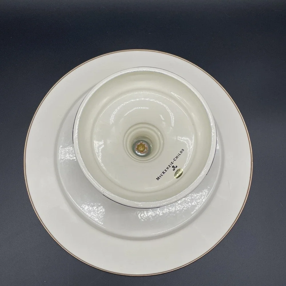 MacKenzie-Childs Courtly Check Enamel 12